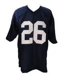 Saquon Barkley Signed/Auto Blue Custom Football Jersey Penn State PSA/DNA 192796