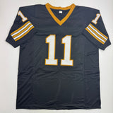 Autographed/Signed Ronnie Bell New Orleans Black Football Jersey BAS COA