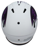 Zay Flowers Autographed Ravens Lunar Eclipse Authentic Speed Helmet JSA