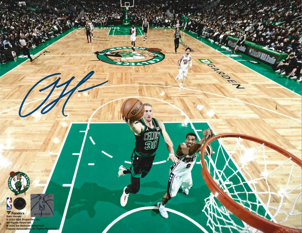 Sam Hauser Rim Cam Boston Celtics Autographed 8x10 Basketball Photo JS ...