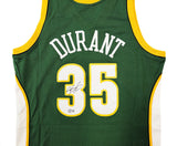 SUPERSONICS KEVIN DURANT AUTOGRAPHED GREEN M&N 2007-08 JERSEY L BECKETT 212190