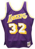 Magic Johnson Signed Swingman Los Angeles Lakers M&N Jersey Beckett 40848