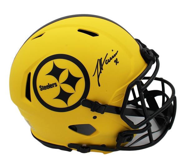 James Harrison Signed Pittsburgh Steelers Speed Authentic Rave NFL Helmet
