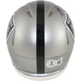 Ashton Jeanty Autographed Las Vegas Raiders Mini helmet Flash Beckett WIT 53221