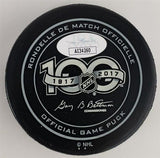 Roberto Luongo Signed Florida Panther Logo Hockey Puck (JSA COA) All Star Goalie