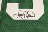 BOSTON CELTICS LARRY BIRD AUTOGRAPHED GREEN JERSEY BECKETT BAS WITNESS 236680