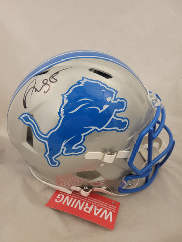 DAVID MONTGOMERY SIGNED DETROIT LIONS SPEED AUTHENTIC HELMET BECKETT QR