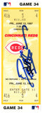 Deion Sanders Signed Cincinnati Reds 6/13/1997 vs White Sox Ticket BAS 37204