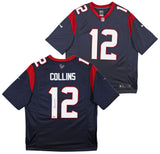 Texans Nico Collins Authentic Signed Navy Nike Limited Jersey BAS Witnessed