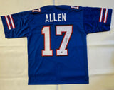JOSH ALLEN SIGNED AUTOGRAPHED CUSTOM XL PRO STYLE JERSEY BECKETT QR