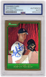 Jon Lester Signed Red Sox 2006 Bowman Draft Gold RC Card #BDP22 - (PSA Slabbed)