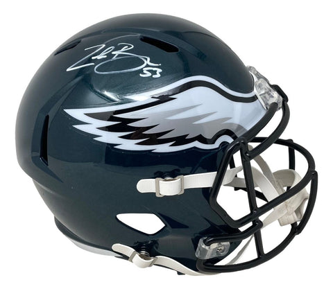Zack Baun Signed Philadelphia Eagles Full Size Speed Replica Helmet BAS