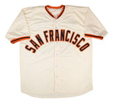 Hayden Birdsong San Francisco Signed Cream Baseball Jersey BAS