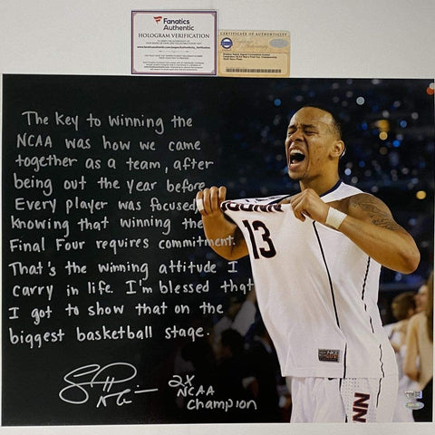 Autographed/Signed SHABAZZ NAPIER Story UConn 16x20 Photo Fanatics COA
