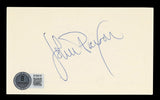 Bulls John Paxson Authentic Signed 3x5 Index Card Autographed BAS #BT03570