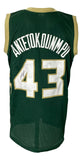 Thanasis Antetokounmpo Signed Custom Green Pro-Style Basketball Jersey JSA ITP