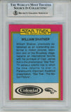 William Shatner Signed 1979 Topps Star Trek #5 Card Slab Beckett 57076