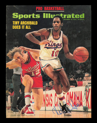 Nate Tiny Archibald Autographed Signed Sports Illustrated Cover Kings 237717