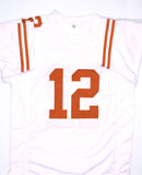 Colt McCoy Autographed White College Style Jersey #1-Beckett Hologram *BlacK