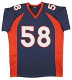 Von Miller Authentic Signed Navy Blue Pro Style Jersey Autographed BAS Witness 2