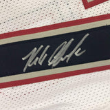 Autographed/Signed ROB GRONKOWSKI New England White Football Jersey Beckett COA