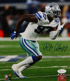 Taco Charlton Autographed Cowboys 8x10 Rushing PF Photo- JSA W Auth *Blue