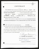 Biggie Munn HOF Michigan State Head Coach Signed/Auto Contract JSA BA199642
