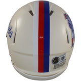 AJ Brown Signed New England Patriots Retro Mini Helmet Beckett Witnessed 57970