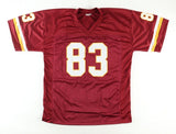 Ricky Sanders Signed Washington Redskin Stat Jersey (JSA COA) 2xSuper Bowl Champ