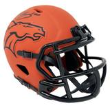 Bo Nix Denver Broncos Signed Riddell Rave Mini Helmet BAS Beckett