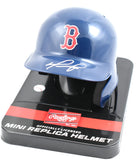 David Ortiz Autographed Boston Red Sox Mini Helmet- Beckett W Hologram *White
