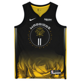 Klay Thompson Autographed Warriors Nike City Edition Black Jersey Fanatics