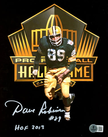 Dave Robinson Autographed/Signed Green Bay Packers 8x10 Photo Beckett 59512