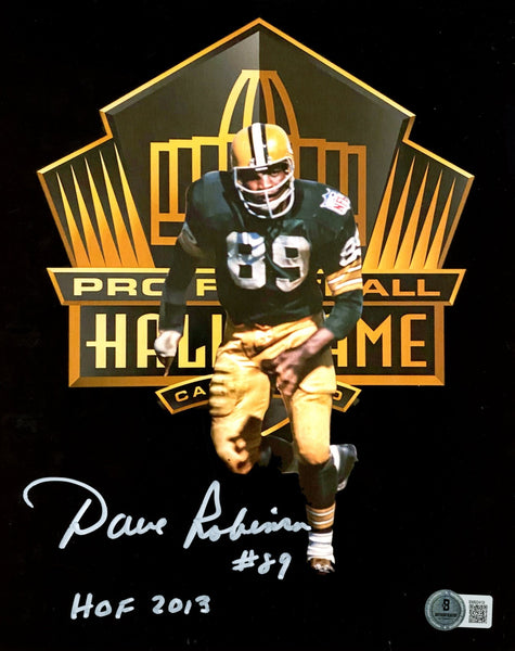 Dave Robinson Autographed/Signed Green Bay Packers 8x10 Photo Beckett 59512
