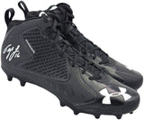 Tyler Lockett Auto Black Under Armour Team Fierce MC Cleats Seahawks Size 11