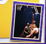 Lakers Wilt Chamberlain Autographed Framed Yellow Champion Jersey PSA/DNA