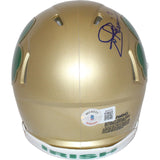 Joe Theismann Signed Notre Dame Fighting Irish Shamrock Mini Beckett 43024