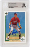 Chipper Jones Autographed Braves 1991 Upper Deck RC Card #55 - (Beckett)