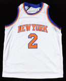 Deuce McBride Signed New York Knicks White Jersey (Beckett) 2021 NBA Draft Pick