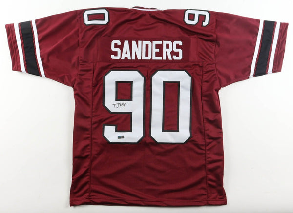 T J Sanders Signed South Carolina Gamecocks Jersey /T.S.E./ Buffalo Bills / Edge