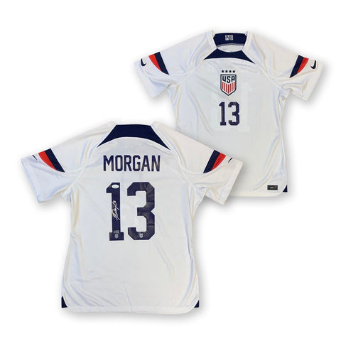 Alex Morgan Autographed USA Womens World Cup Nike Soccer Jersey JSA COA White