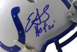 Edgerrin James Autographed Indianapolis Colts TB Mini Helmet HOF Beckett W 54759