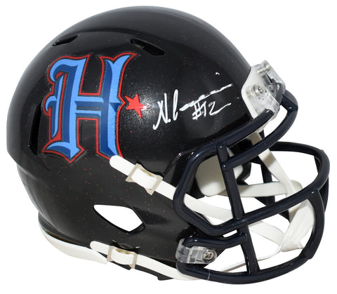 NICO COLLINS AUTOGRAPHED HOUSTON TEXANS H-TOWN SPEED MINI HELMET BECKETT