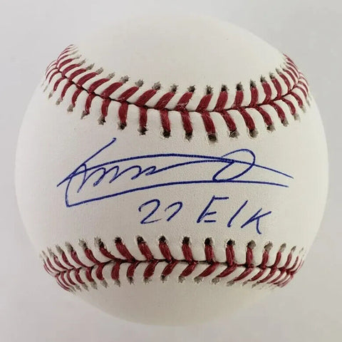 Vladimir Guerrero Jr. "Elk" Signed Baseball (JSA COA) Toronto Blue Jays 1 B.
