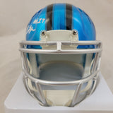 XAVIER LEGETTE SIGNED CAROLINA PANTHERS FLASH SPEED MINI HELMET BECKETT QR