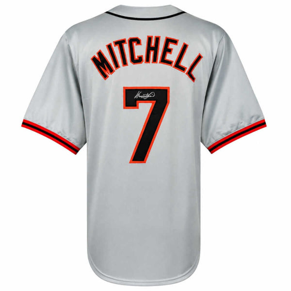 Kevin Mitchell Signed Grey Throwback Custom Baseball Jersey - (SCHWARTZ COA)