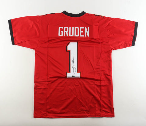 Jon Gruden Signed Buccaneers Jersey (Beckett) Tampa Bay Super Bowl XXXVII Coach