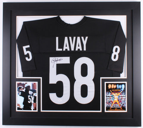 Lawrence Taylor Signed"Any Given Sunday" Luther Lavay 31x35 Custom Framed Jersey