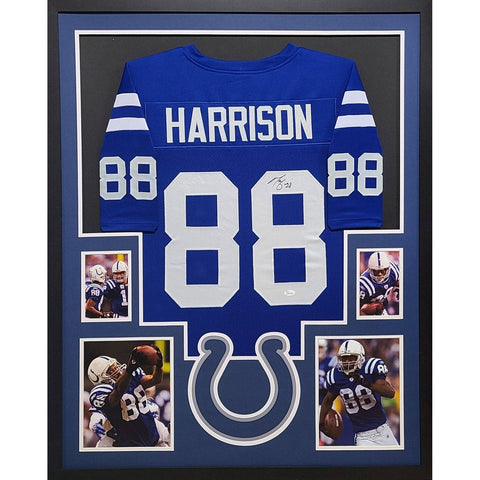 Marvin Harrison Autographed Signed Framed Indianapolis Colts Jersey JSA