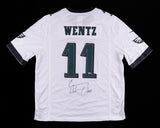 Carson Wentz Signed Philadelphia Eagles Custom Jersey /Fanatics Hologram